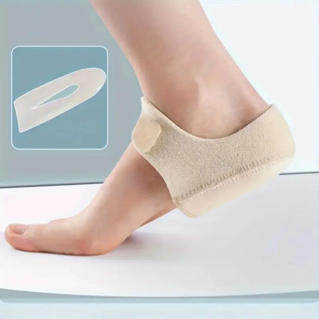 Plantar Fasciitis Heel Spur Foot Support With U-Shaped Silicone Gel Heel Cups for Heel Pain Relief Insoles for Man Woman Walking
