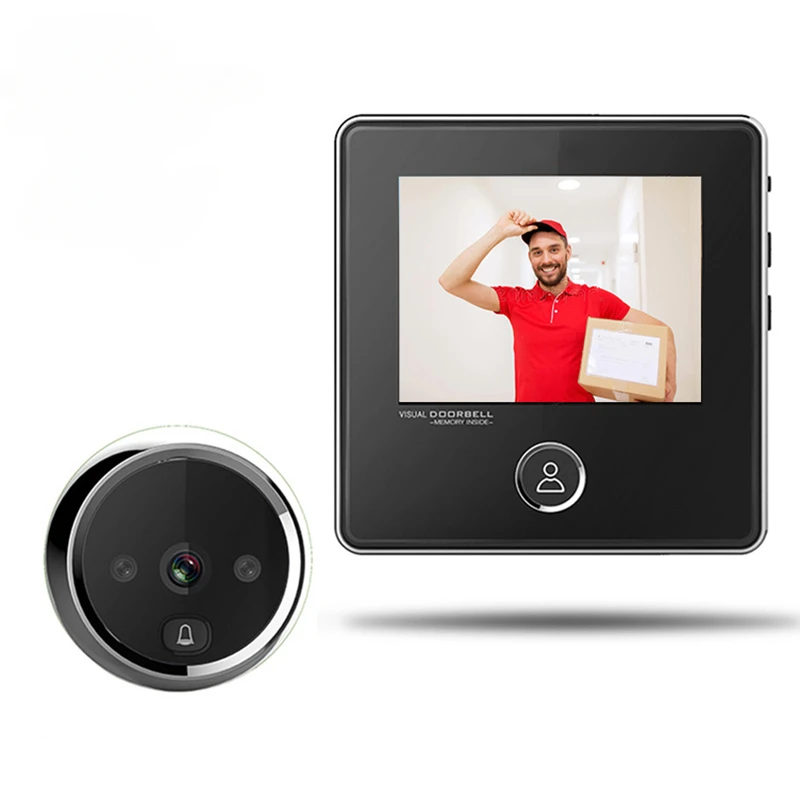 

2.8" LCD Screen Electronic Door Viewer Bell IR Night Door Camera Photo Recording Digital Door Viewer Smart Peephole Doorbell