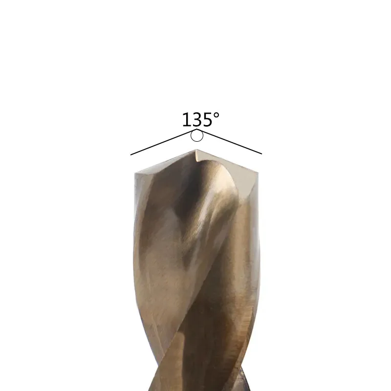 1Pc 13.5-30mm M35 Cobalt Drill Bit 1/2 inch Dia Reduced Shank HSS-Co 5% Twist Drill Bit For Stainless Steel Metal Iron