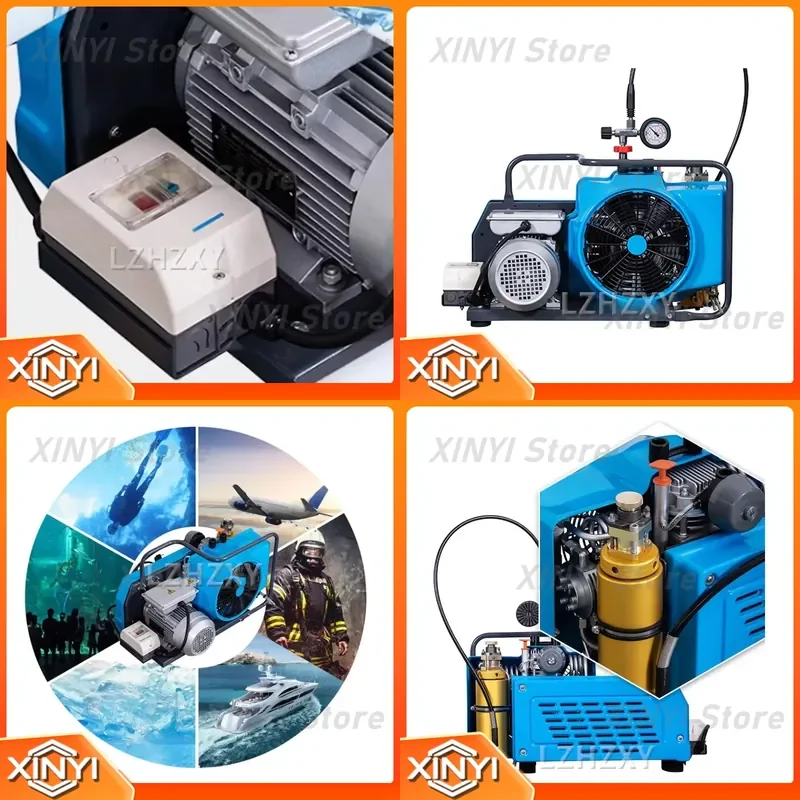 Refilling Air Compressor 100L/Min 30Mpa 2.2KW For Hunting Diving Air PCP Pump Car Pump Compressor Motorcycle Tyre 220V 380V