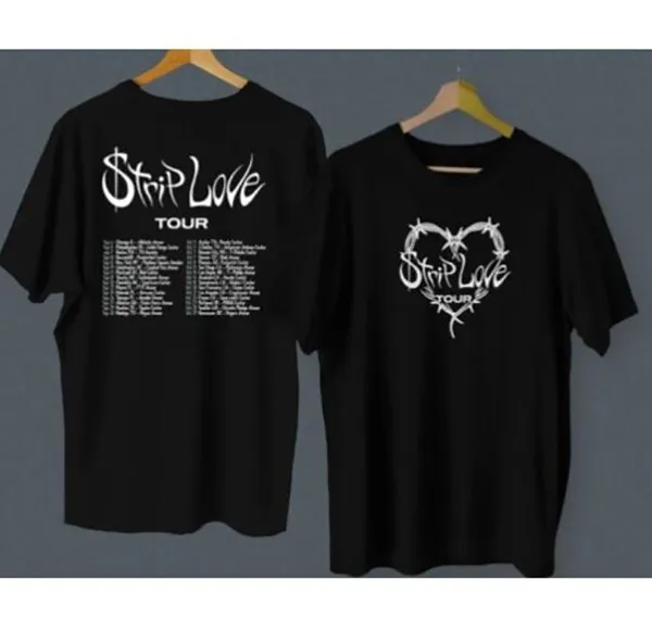 2-Sided! Karol G Strip Love Tour Shirt, Strip Love Tour T Shirt
