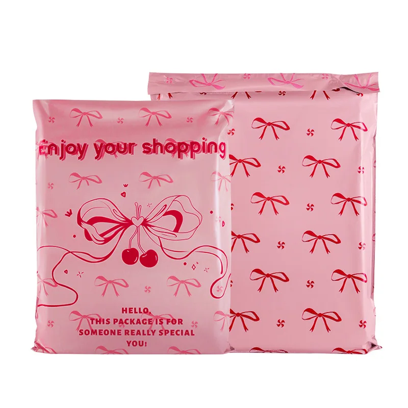 

50 Pack Cartoon Printed Courier Bags Self-sealing Plastic Envelope Clothing Packing Bags For Business Gift Pouch