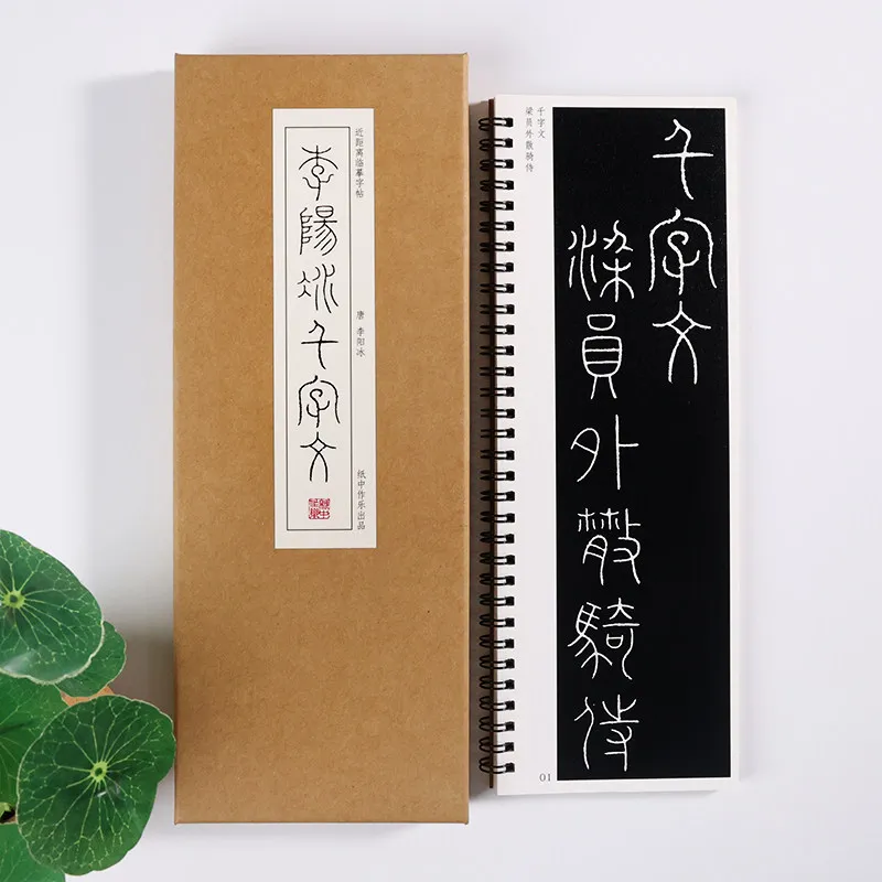 li-yangbing-seal-script-thousand-character-classic-calligraphy-copybook-stone-inscriptions-and-rubbings-close-range-copying-card
