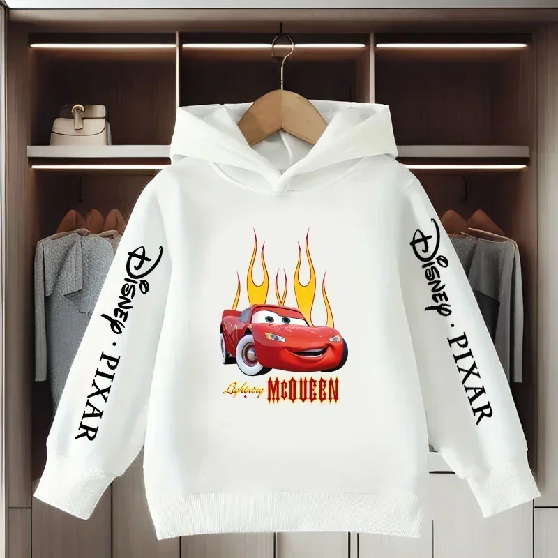هودي ديزني 95 كارز لايتنينج ماكوين كارتون مطبوع للأطفال للخريف والشتاء للأولاد كاجوال بقلنسوة