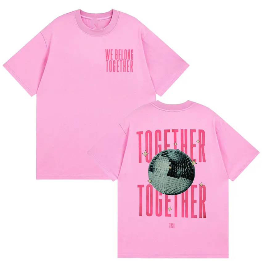 2026 New Harry Styles We Belong Together T-Shirt Men's Clothing Women's High Quality Vintage T-shirt Short Sleeve Summer T Shirt