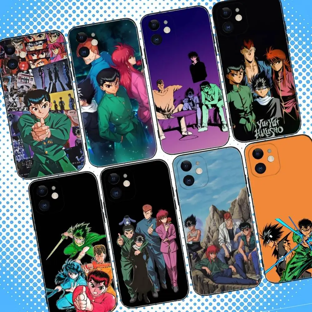 

Yu Yu Hakusho Phone Case For iPhone 17,16,15,14,13,12,11,Pro,Max,Plus,Air,X,XS,XR,SE,8,7,Mini,Soft Black Case