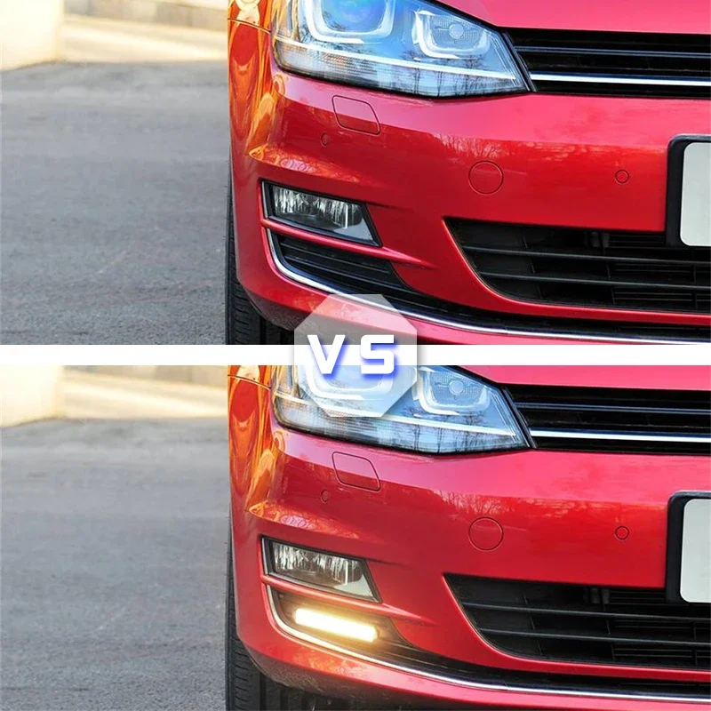 LED Daytime Running Light For VW for Volkswagen Golf 7 2013-2016 Car Accessories 12V DRL Fog Lamp cover 2Pcs/set
