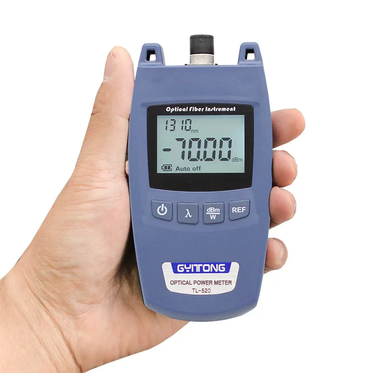 

Mini handheld TL520 FTTH Fiber Optic Power Meter SC FC ST universal connector TL520 laser power meter Fiber optic tester