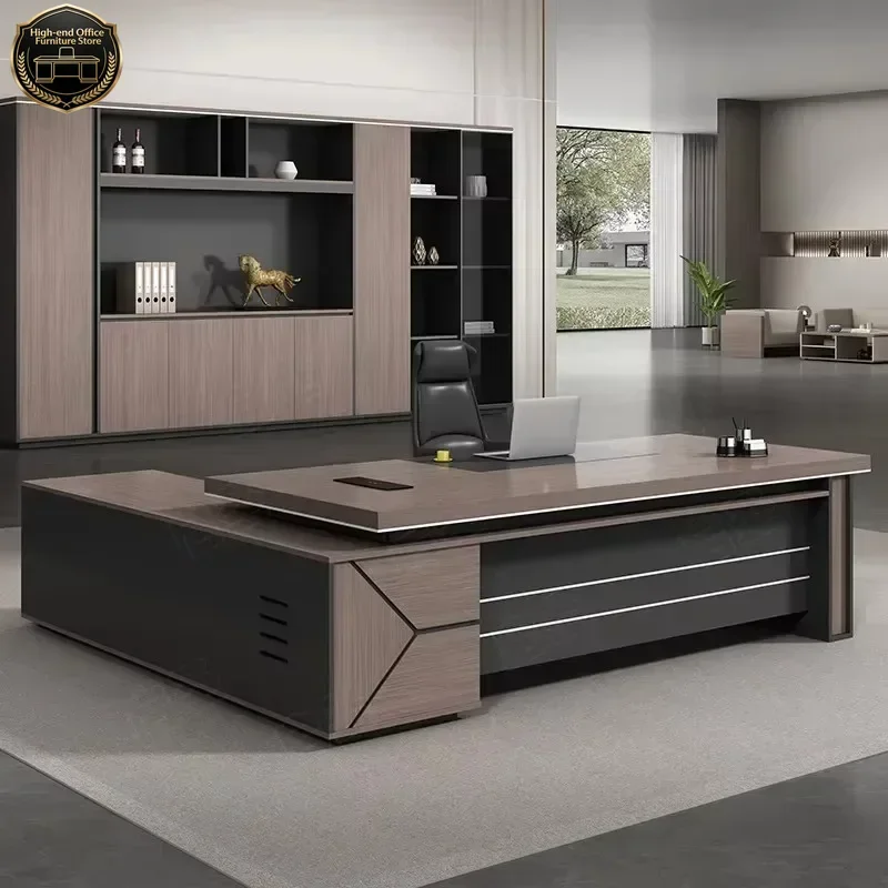 

Storage Wide Set Computer Table Base Large Modern Executive Wooden Computer Desks Gaming Drawers Mesa Para Furniture desk