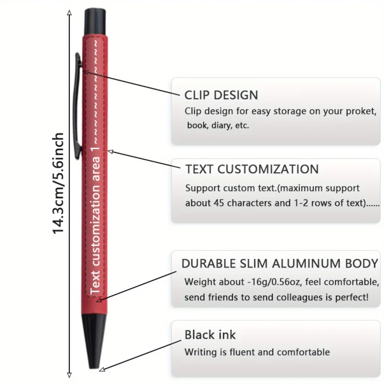 20pcs Customizable Metal Ballpoint Pen Set, Retractable Stylus Pens, Smooth Writing for Office, School, Diary & Art Projects