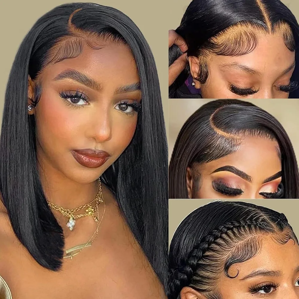 

Bob Wig Human Hair 7x5 HD Lace Front Wig Glueless Wigs Human Hair Pre Plucked Short Bob Lace Front Wigs Human Hair For Women