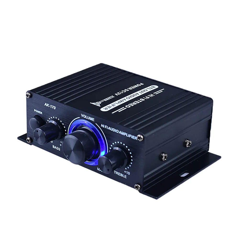 

AK170 Digital Amplifiers Home Hifi Stereo Amplifier Audio Power Amp 12V Channel 2.0 Home Theater Amplifier Sound amplificador