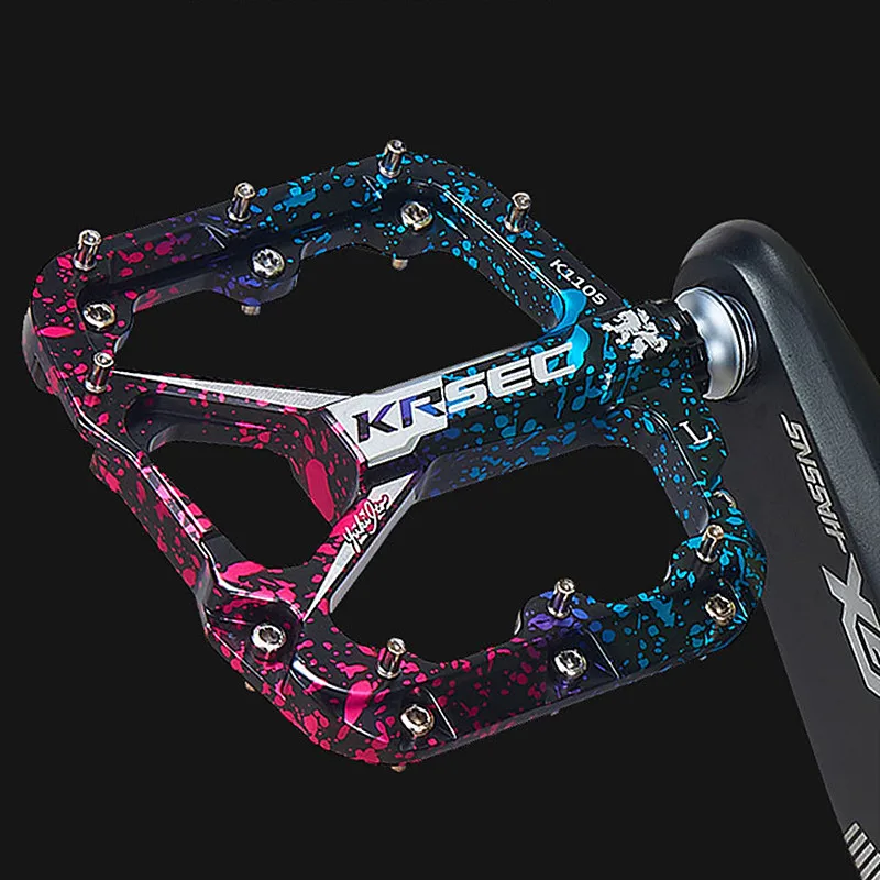 

Ultra-light Mountain Bike Pedal Flat Foot CNC Aluminum Alloy Anti-skid 3 Bearings Wide MTB Bicycle Pedal Cycling Parts
