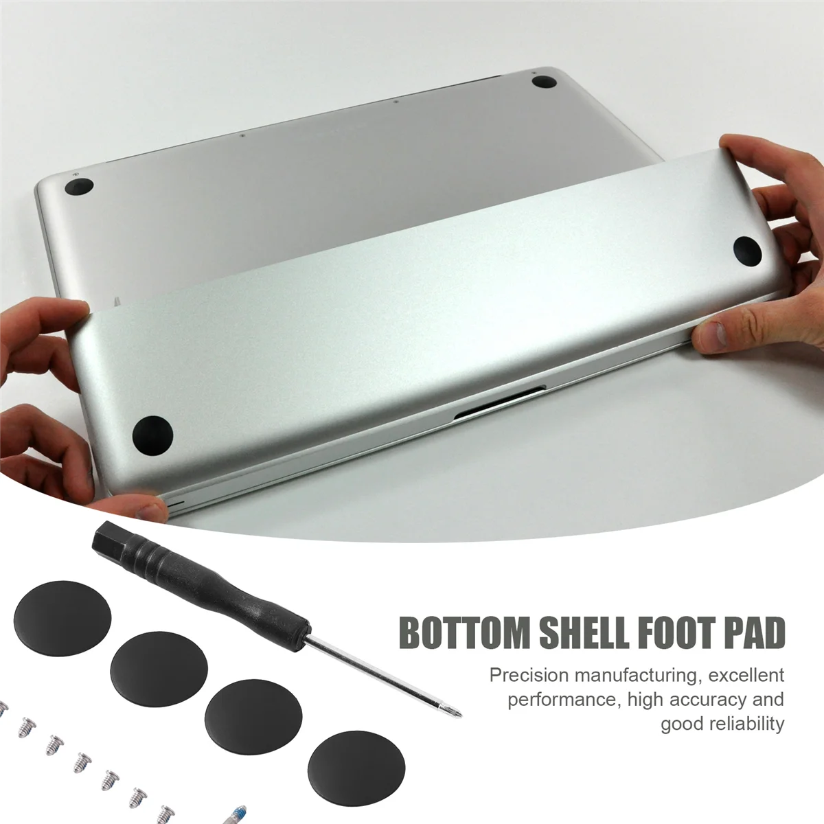 أقدام مطاطية مع براغي مجموعة مفكات سفلية لجهاز MacBook PRO A1278 A1286 A1297 13، 15، 17 (ليست لشاشات Retina)