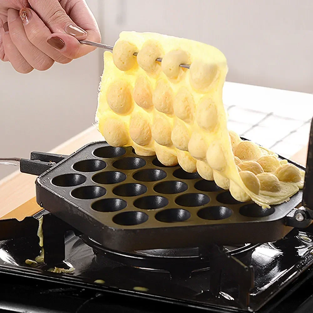 Non-stick Coating DIY Muffins Plate QQ Egg Bubble Cake Baking Pan Mold Eggettes Iron Aluminum Hongkong Waffle Maker Mould