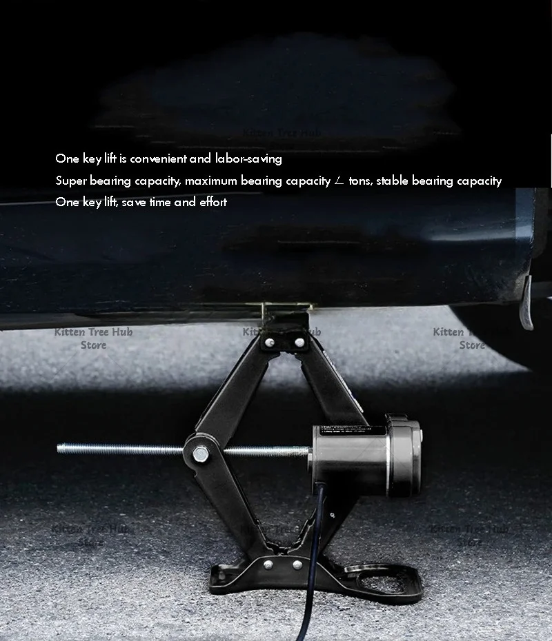 3Ton 12V DC Automotive Car Electric Jack Lifting SUV Van Garage and Emergency Equipment Wheel Disassembly Aids Auto Repair Tools