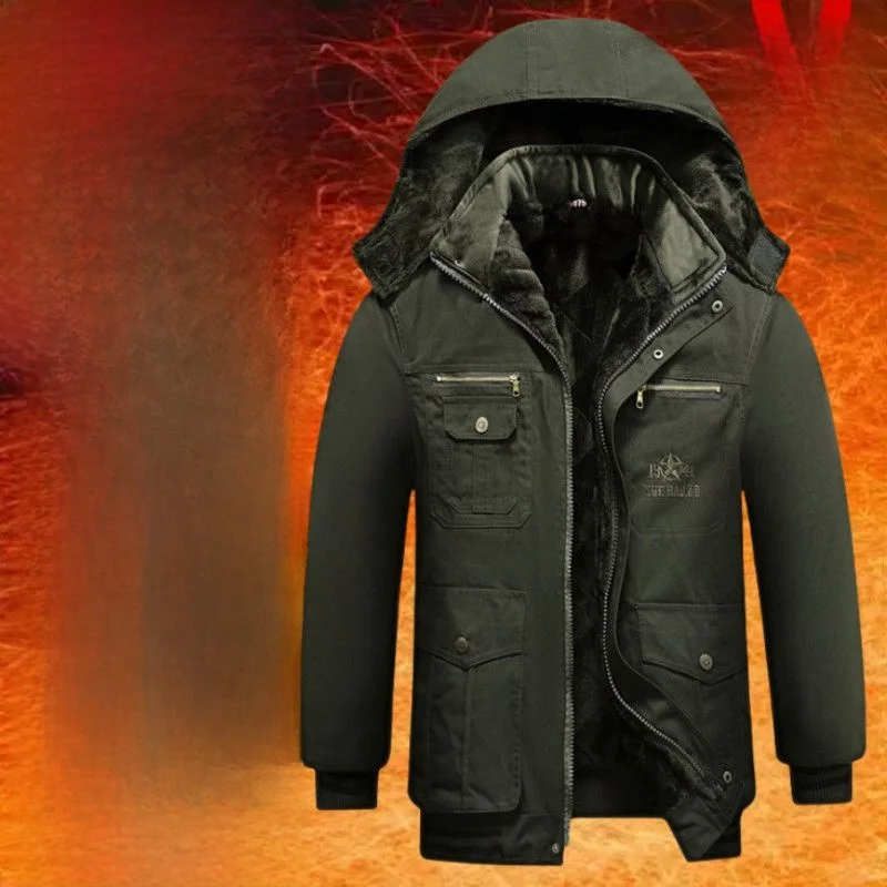 Giacca in Cotone Foderata in Pile Spesso Mimetica per Uomo, Abbigliamento da Lavoro per Saldatura, Caldo e Resistente, Protezione per il Lavoro