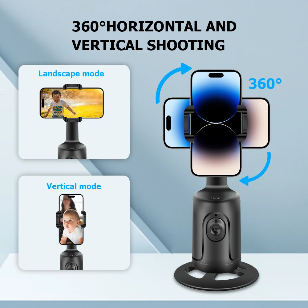 KIMRIG P01, вращение на 360°, стабилизатор подвеса, монопод, настольный стабилизатор для отслеживания телефона, Tiktok, живой фотография