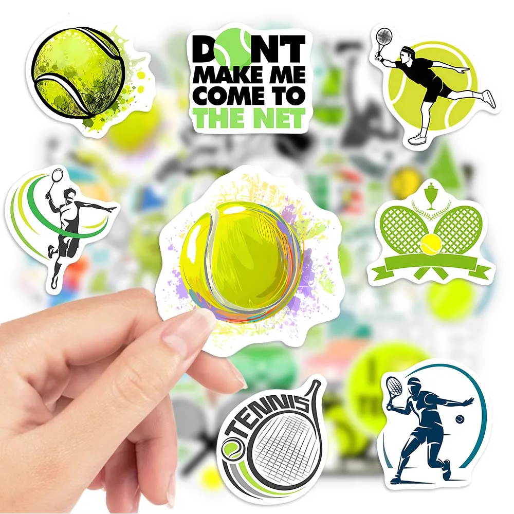 Tennis Theme Lovers Sticekrs DIY Toy Gift Decorative Graffiti Decal for Phone Laptop Bottles Scrapbook Kids Waterproof Sticker