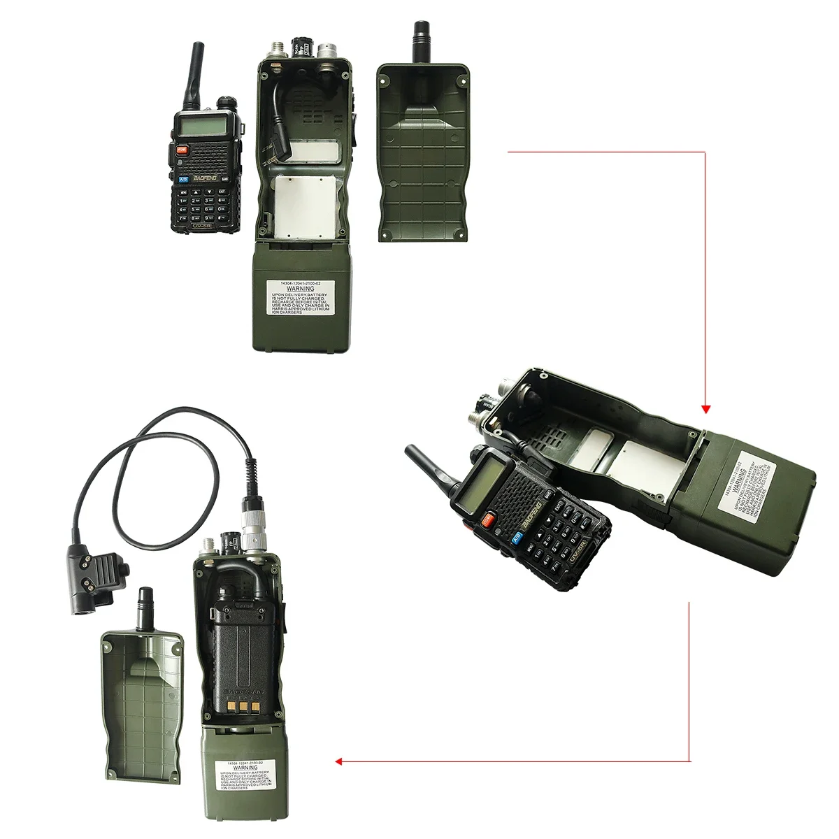 Model Simulasi Walkie-talkie Headset Taktis Militer Harris AN / PRC152 152A Casing Virtual Casing Tiruan