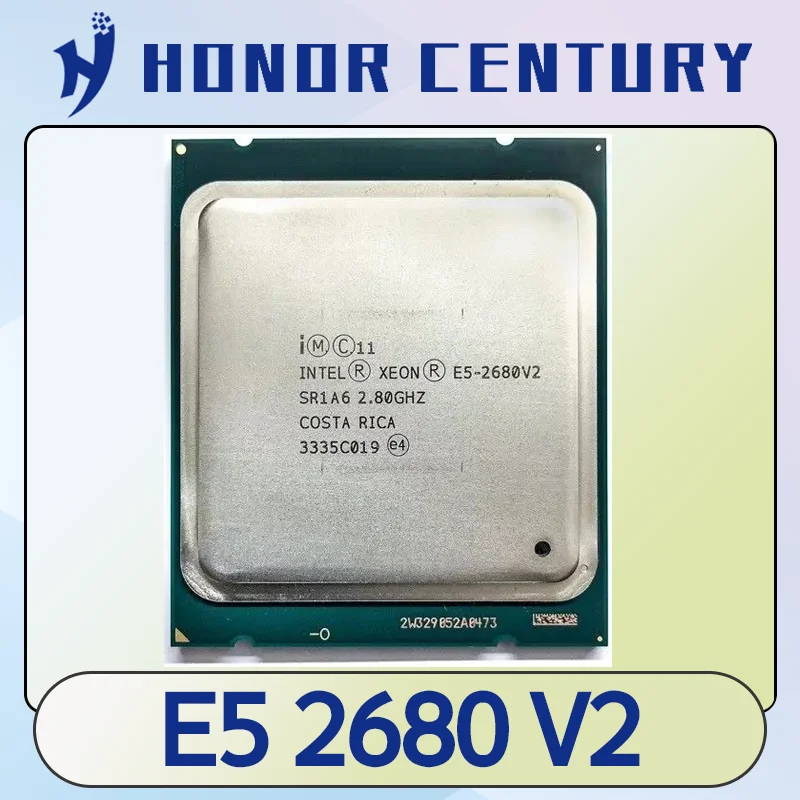 Used Xeon E5 2680 V2 Processor 2.8GHz LGA 2011 SR1A6 C2 2680V2 CPU