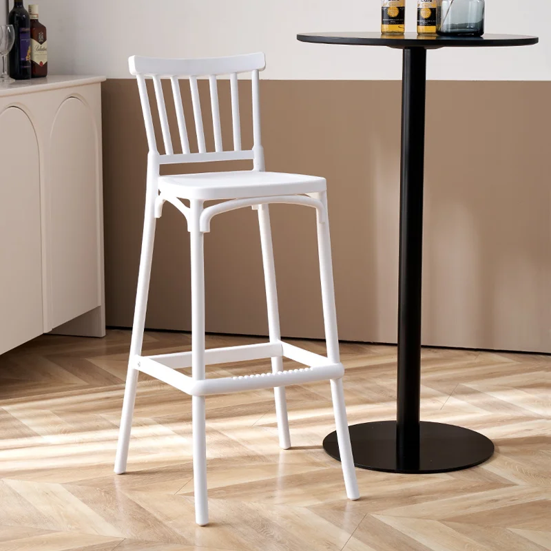 

#k for Nordic Style X-Back Plastic Bar Chair - High Leisure Stool, Retro Minimalist Bar Stool for Home Dining Room & Bar*
