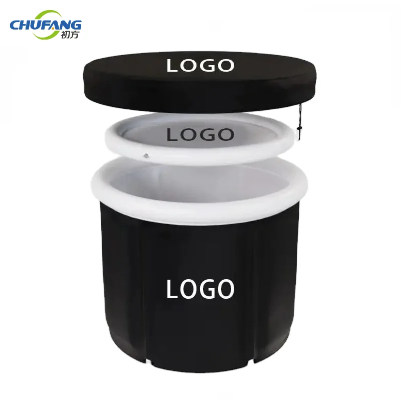 chufang-manufacturer-branded-pvc-folding-portable-ice-bathtub-cold-plunge-tub-free-standing-bath-tub-for-recovery