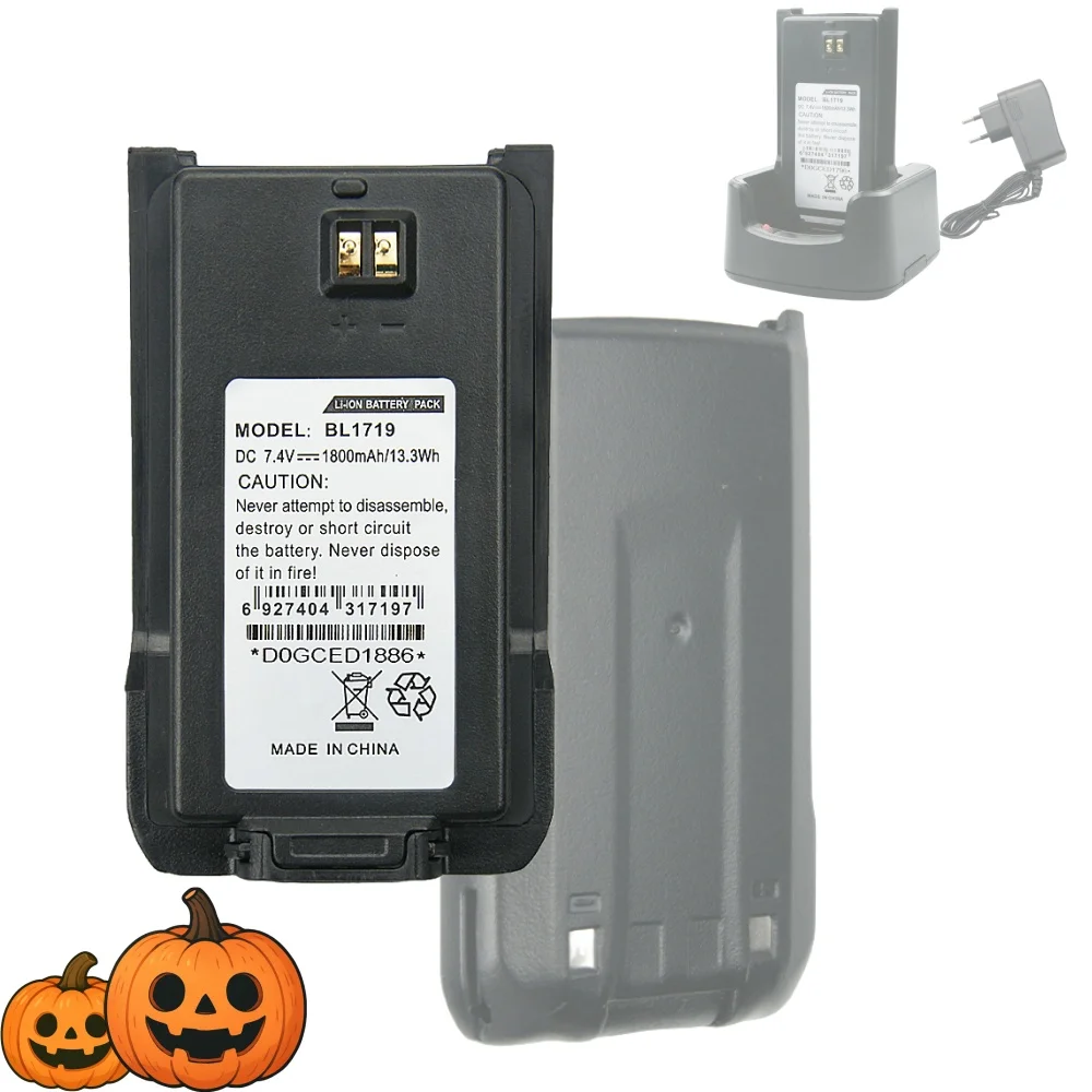 HYT BL1719 7.4V 1800mAh batterie de remplacement pour Hytera TC-500S TC-500G TC-585 TC-510 TC-560 TC-446S BL1301 Radios bidirectionnelles