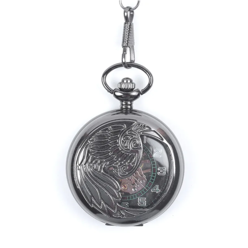 Vintage Accessories Mechanical Pocket Watch Automatic Semi-automatic Mechanical Watch Roman Digital Dial Pocket Watch Wh