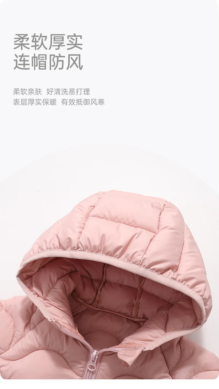 Winterjacke für Mädchen, gefütterte Brotjacke, Kapuzenjacke für Jungen, weiche, bequeme Streetwear für Kinder, Alltagskleidung für die Schule, lässige Kinderbekleidung. – Detail 3
