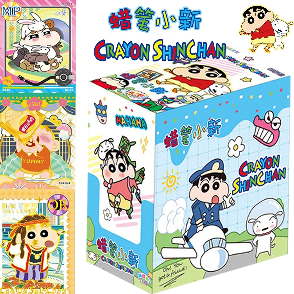 

Genuine Crayon Shin-Chan Figure Card Anime Cartoon Cute Humor Nohara Shinnosuke Character Global Travel Play Card Children Gift