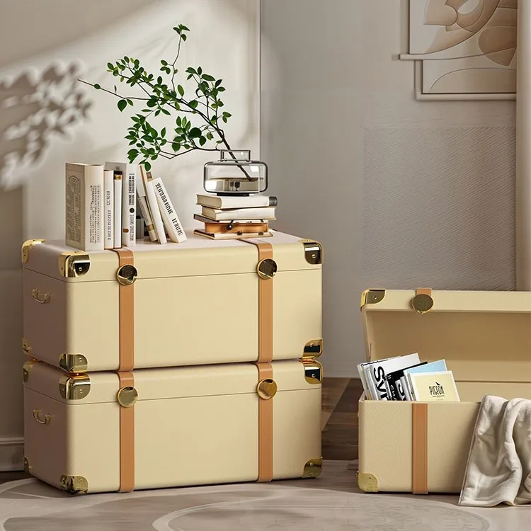 Storage Household finishing box Multifunctional leather storage box High-end storage box Light luxury and durable