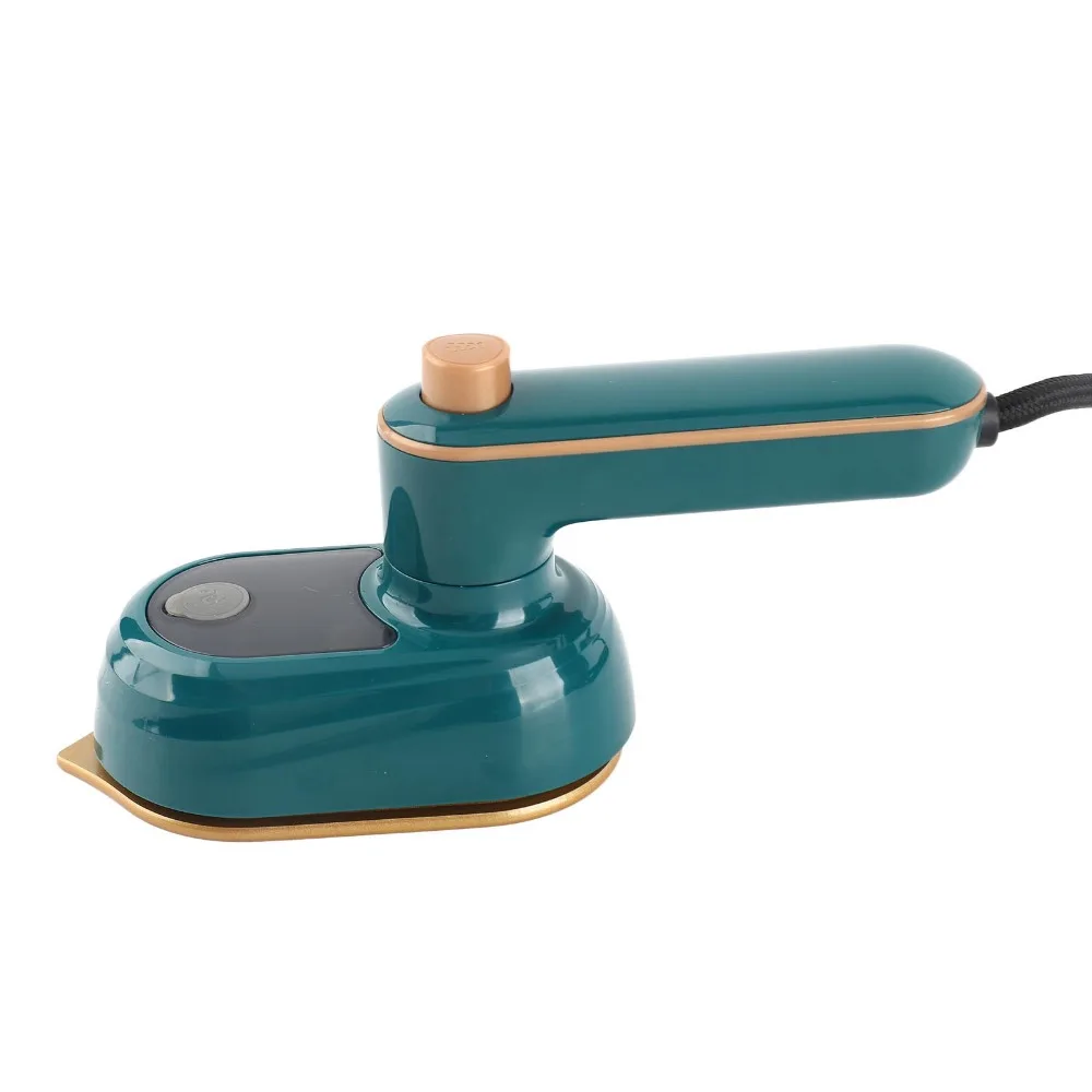 Mini Plastic Mini Steam Iron Green 12.8 * 8.4 * 6.2cm Handheld Garment Steamer Portable Ironing Machine Household Use