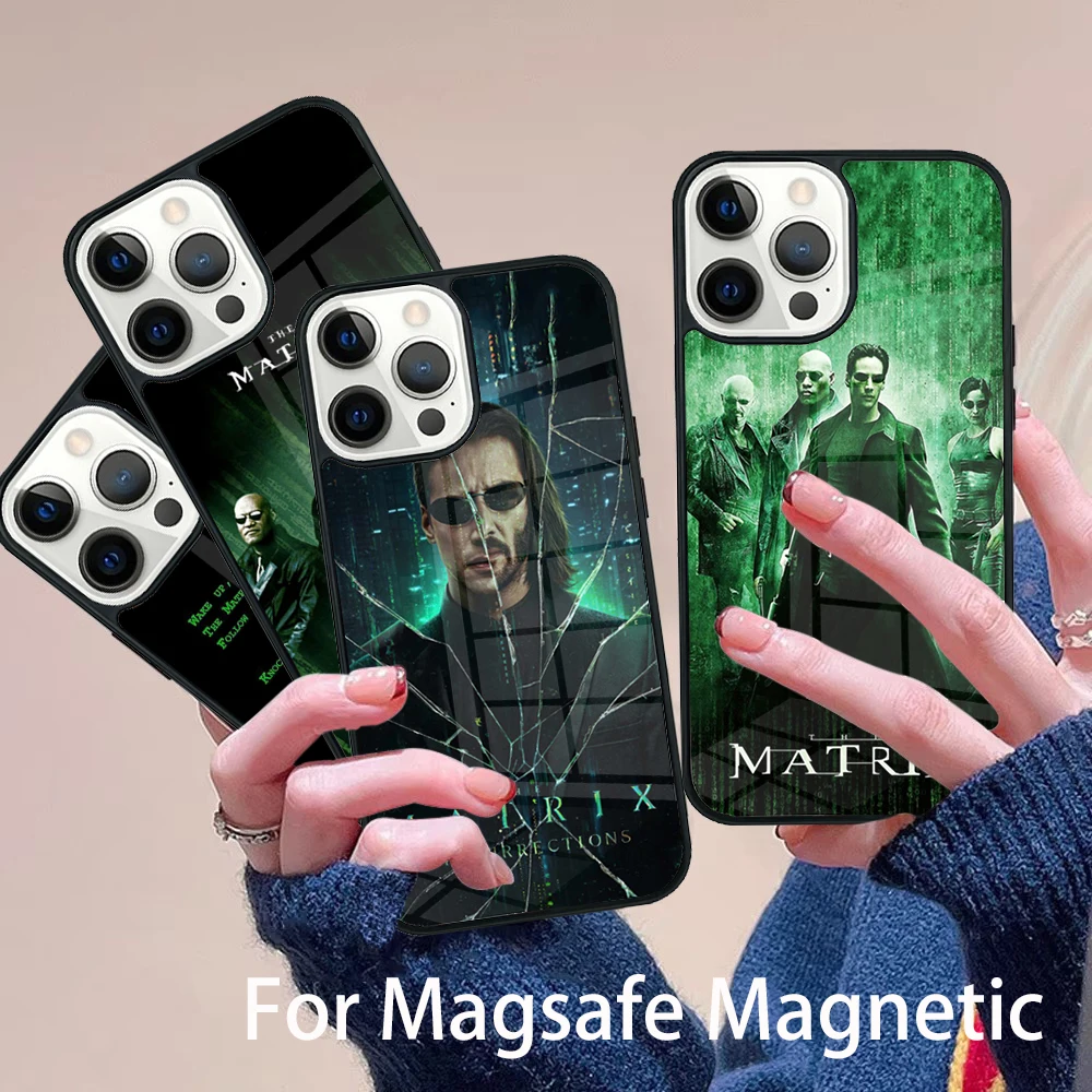

Movie The Matrix Phone Case Magesafe Magnetic Wireless Charge Cover For IPhone 16 11 12 13 14 15 Pro Max Plus