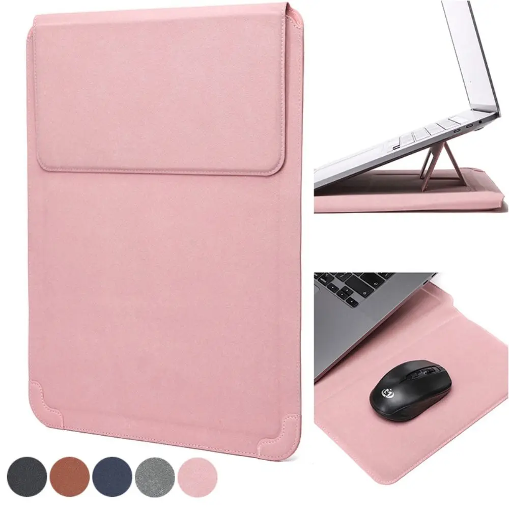 14/15-16 inch Universal 4 in 1 Laptop Sleeve Case Leather Multifunction Protective Cover Ultra Thin Portable Computer Bag