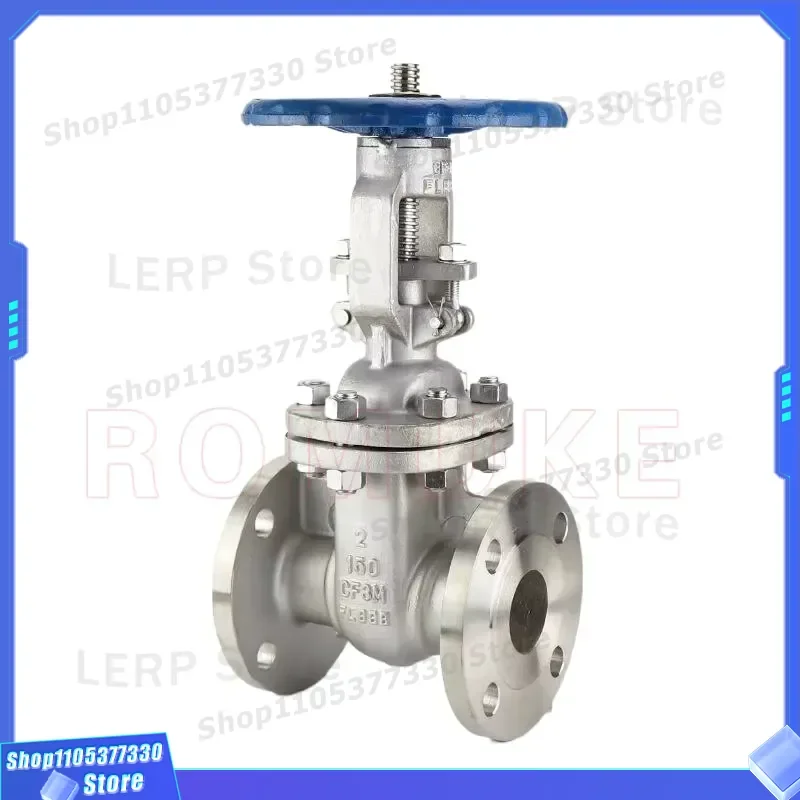 API Standard Z41W 150LB Stainless Steel Gate Valve CF8 CF3M Rising Stem Wedge Flange Manual Industrial Pipeline Control Valve