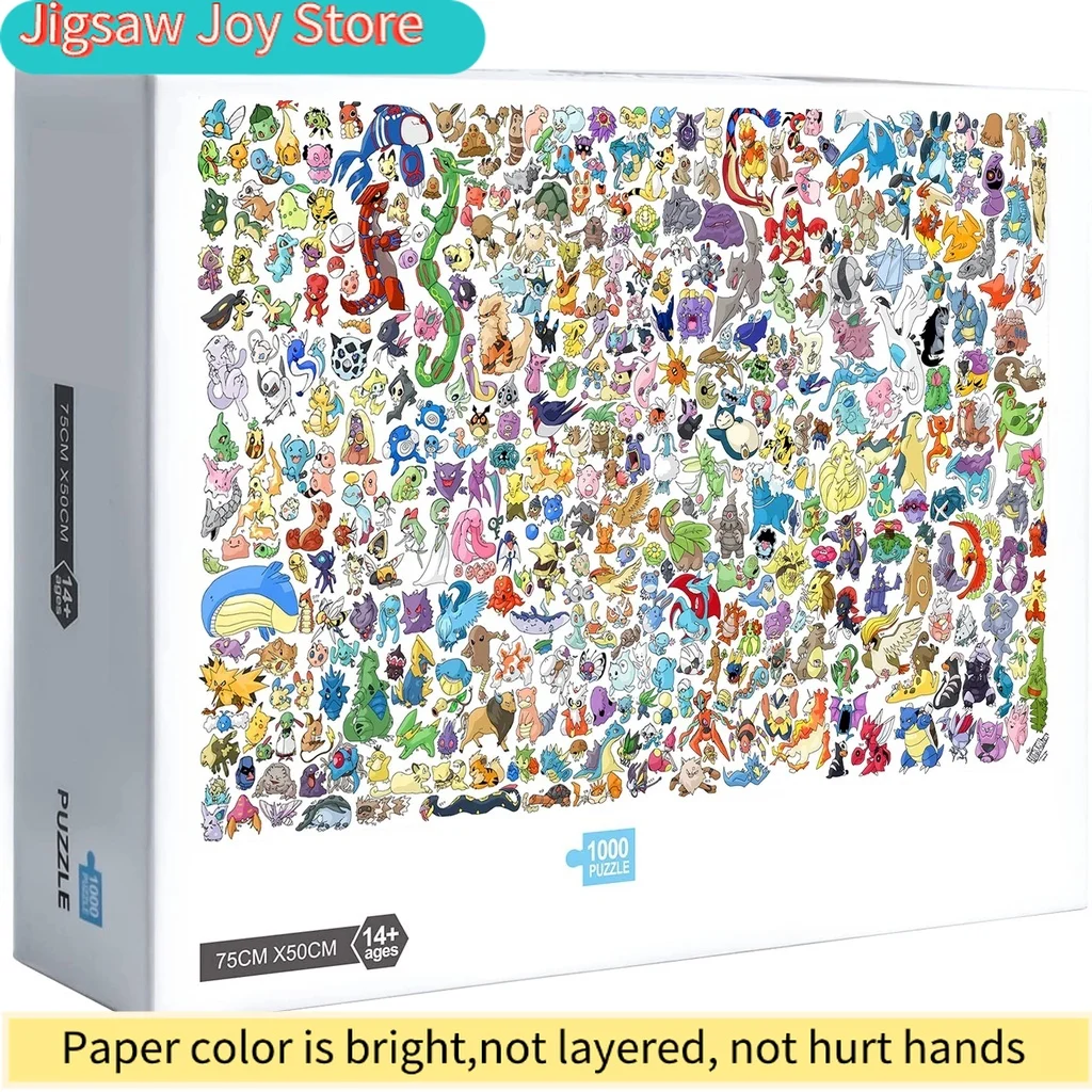 

New Pikachu Pokemon // Pcs Jigsaw Puzzle Adult Puzzle Creative Gift Super Difficult Small Puzzle Educational Puzzle Children's