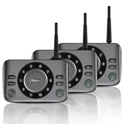 Wuloo 10-Channel Call Hands-Free Full Duplex Wireless Intercoms for Home Business Room to Room Two Way Intercom Communication