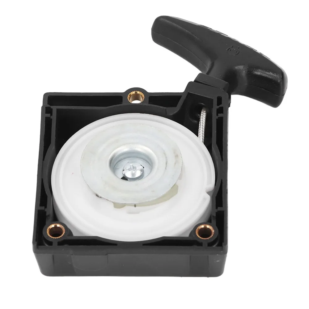Black Recoil Pull Starter Plastic Wheel Core Pull Starter Assembly Aluminum Gasket Thick Housing for TH43 TH43D TH48