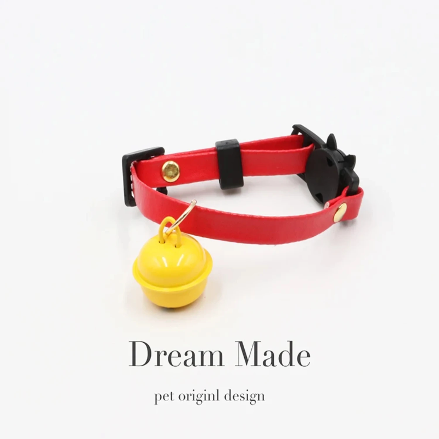 New Easy-Release Cat Collar with Safety Clip and Bell for Pets - Adjustable and Comfortable Pet Collar for Cats - A0265