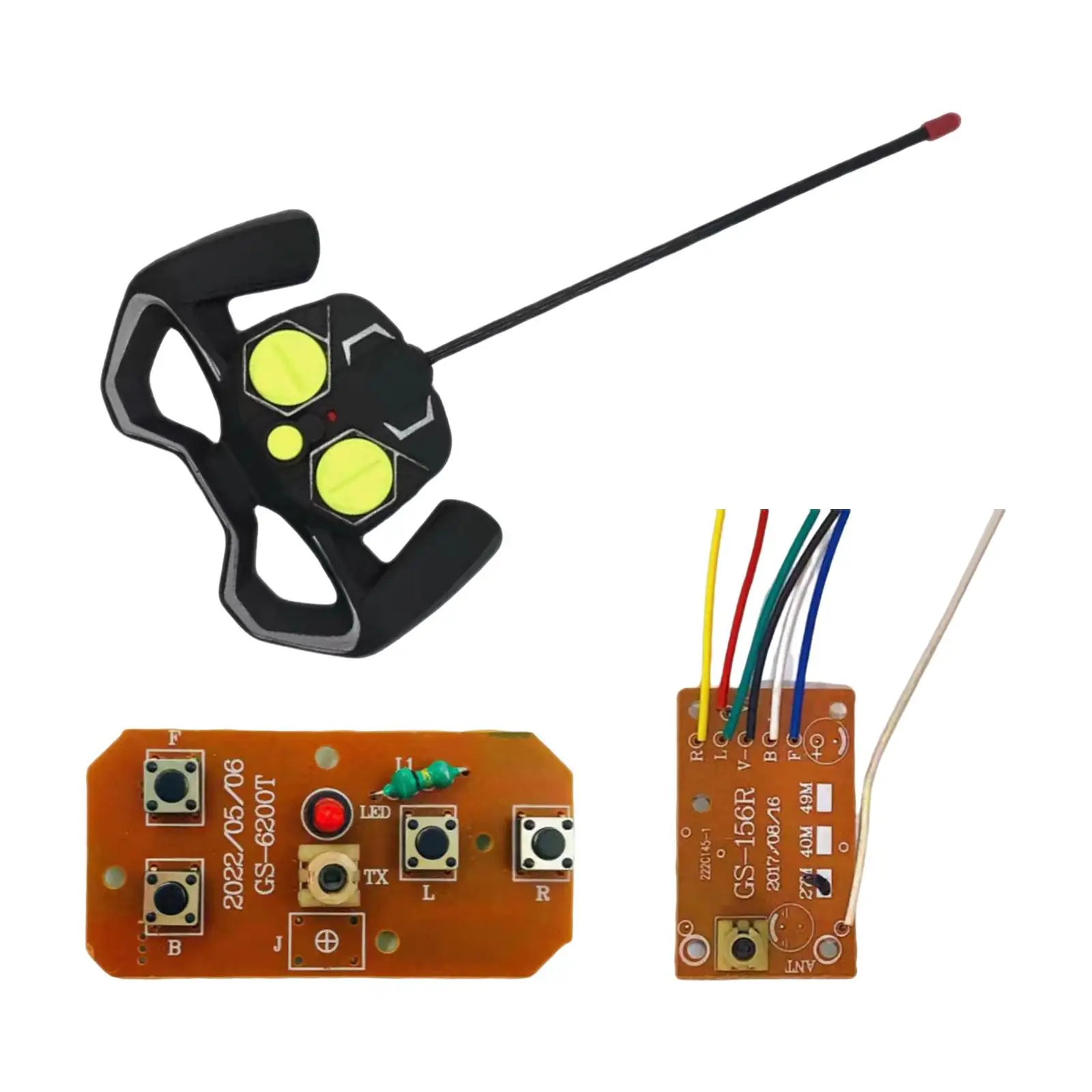 Obwód zdalnego sterowania 4CH RC nadajnik i tablica odbiorcza PCB 27MHz