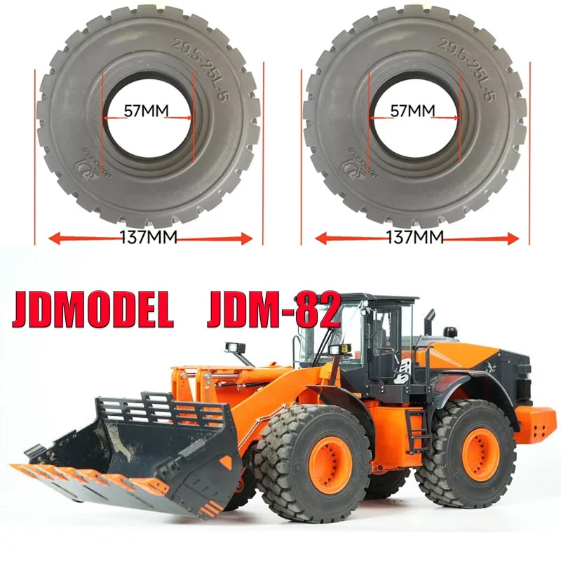 2pcs JDMODEL 137mm Tire for Forklift Loader Model JDM-82