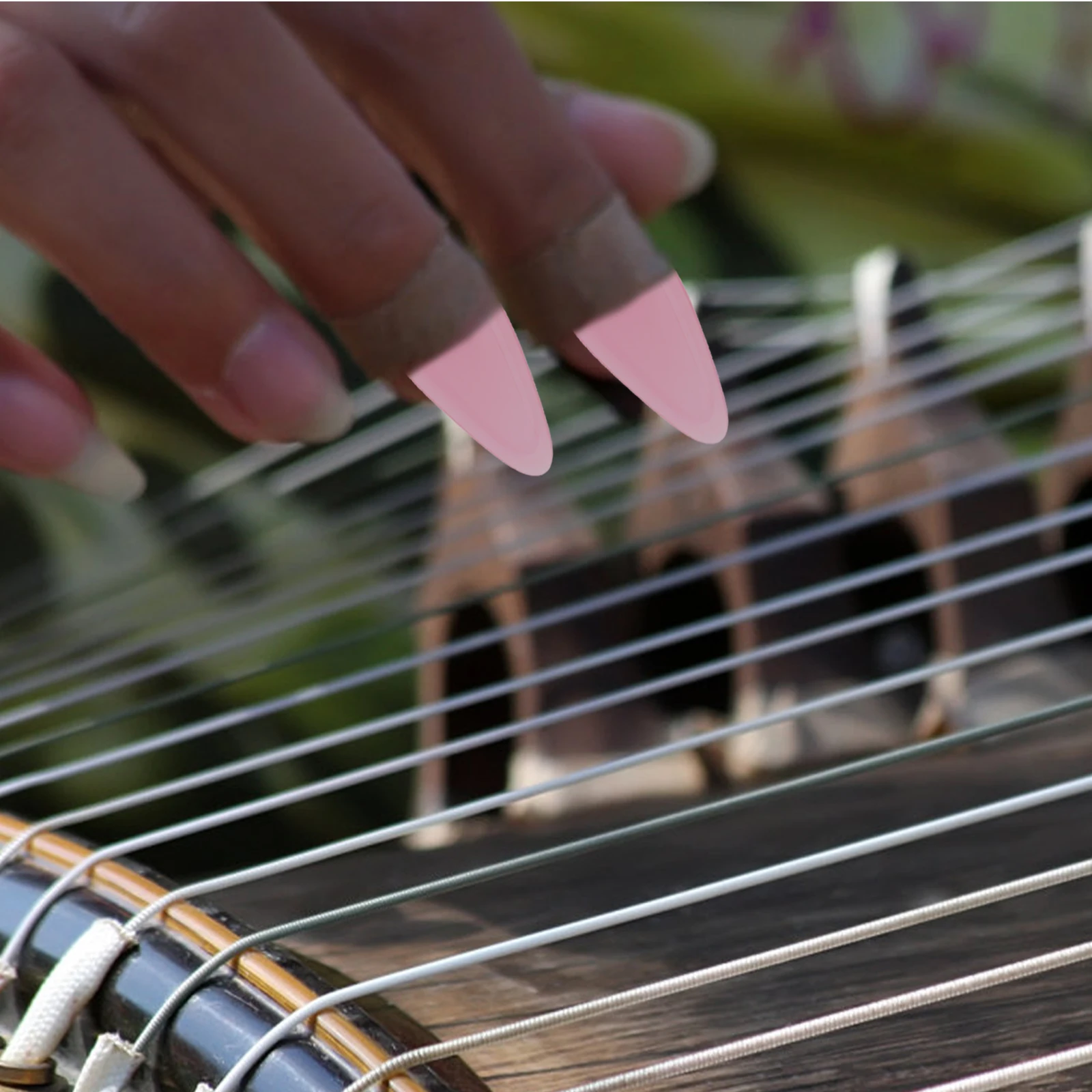 

1 set 1 Set Crystal Fake Nails For Guzheng Accessories String Instrument Sturdy Wear-Resistant Professional Playing Finger Picks