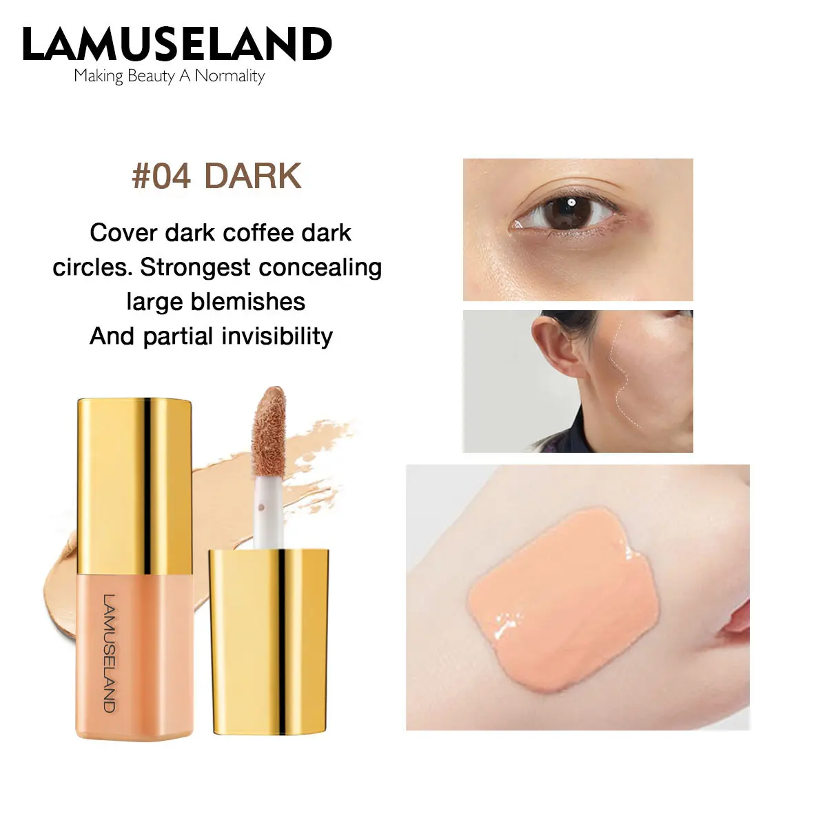 Mini High Coverage Liquid Concealer Corrector Makeup Anti Eye Dark Circle Freckle Waterproof Cream Foundation Face Base Cosmetic