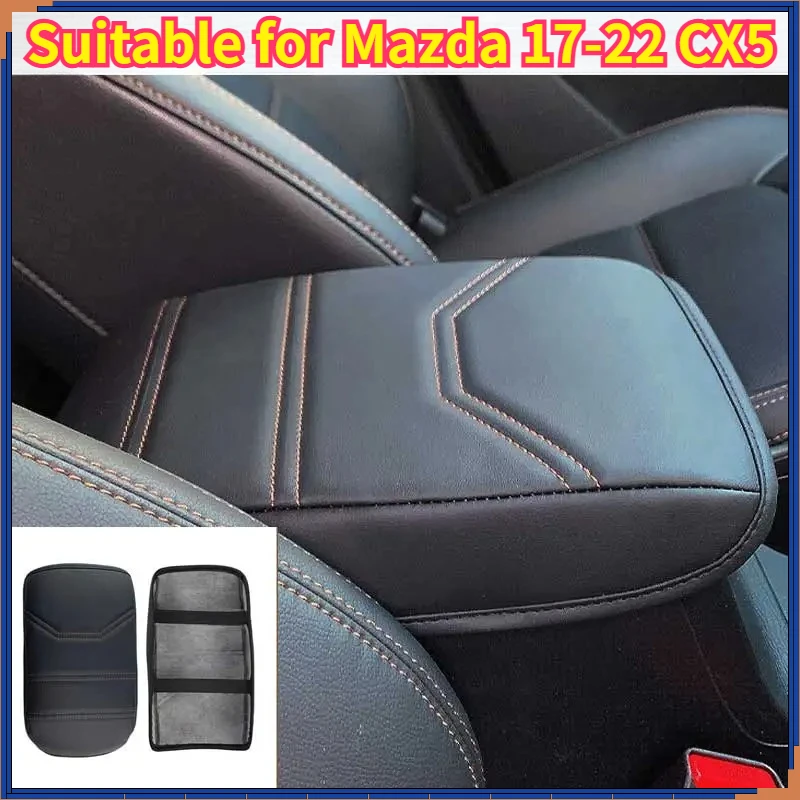 Handrail Box Cushion Cover for Mazda CX5 17-22 Automotive Armrest Box Cover Armrest Box Protective Cover, Automotive Accessories