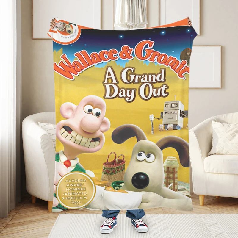 

Decorative Sofa Blanket Z-Wallace Gromits Fluffy Soft Blankets for Winter Microfiber Bedding Warm Knee Bed Fleece Camping Custom