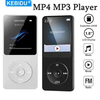 Reproductor MP3 MP4, reproductor de música portátil con Bluetooth, altavoz incorporado de 1,8 pulgadas, reproductor de música estéreo, compatible con Radio FM, grabación de libros electrónicos
