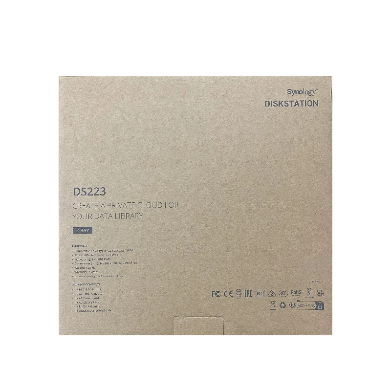 Synology DS223 2-Bay Diskstation NAS Network Storage Serve (Diskless)