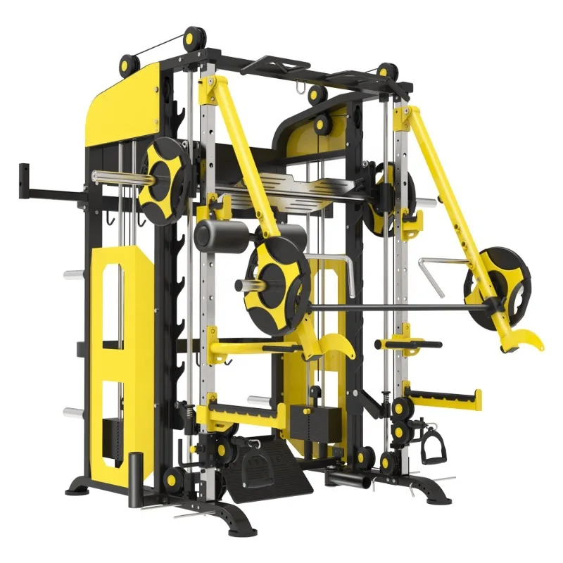 

Semi Commercial Bodybuilding Integrated Training Multi Functional Trainer Smith Machine Gym Equipment