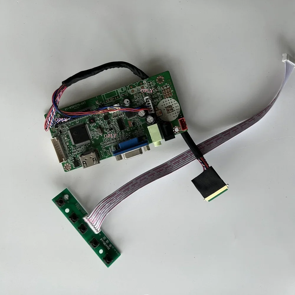 

Комплект для LP173WD1-TLD2 LP173WD1-TLE1 LP173WD1-TLG1 17,3 "LVDS 58C плата контроллера HDMI-совместимая VGA 40PIN 1600X900 панель DIY